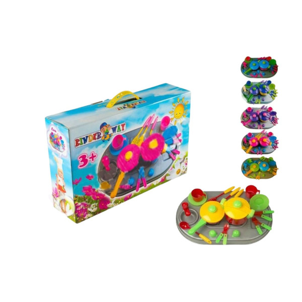04-409 KW Плита з мийкою та посудом (пательня та кастрюля), в коробці Kinderway
