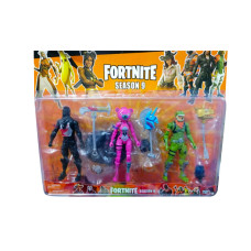 26913 Герої FORTNITE, 3 героя зі зброєю на планшеті
