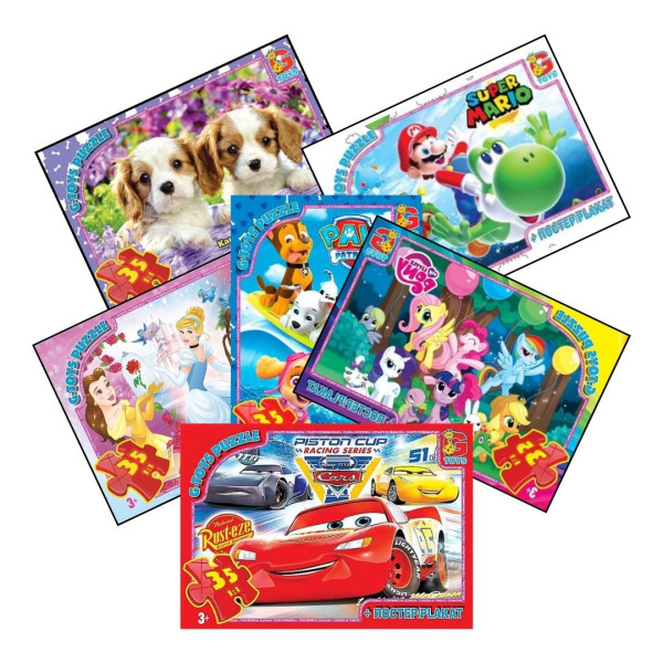 Пазли G-Toys, мікс видів