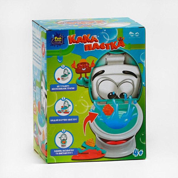 74187 Гра Какапастка Fun Game, унітаз, 12 пу, 2 какапульти, в коробці