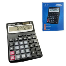 871 JS Калькулятор JOINUS, 12 цифрових кнопок, 2 батареї, у коробці