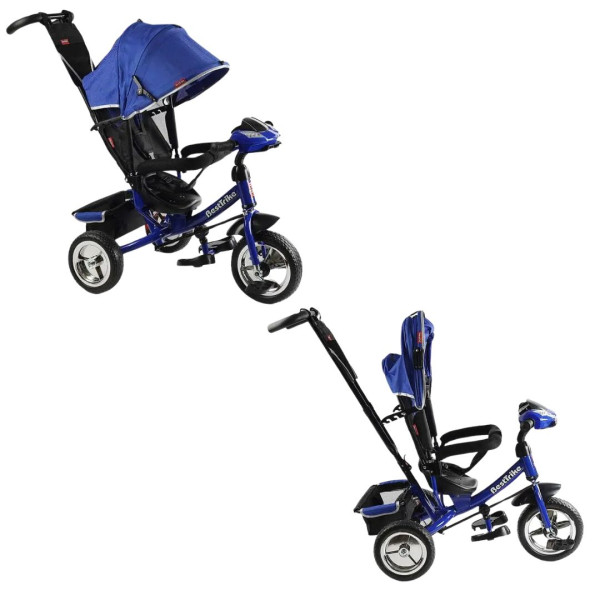 68-640 Велосипед 3-х колісний Best Trike КОЛІС ПІНА, d = 25см переднє, d = 20см задні, фара музична,