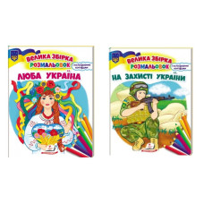 5333 Розмальовка велика з цвітними контурами