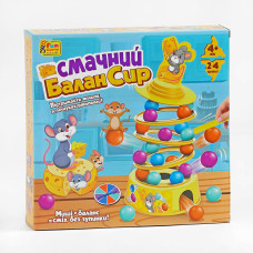 37297 Настольна гра Fun Game 36 кульок, основа, 4 кільця, палички, наліпки, фігурка мишеняти