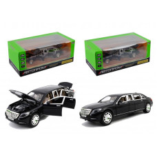 7686  Машина метал АВТОПРОМ, 1:24 Mercedes Benz Maybach, світло, звук, відкр. двері, багажник, капот