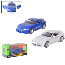 4357 Машина металева АВТОПРОМ 1:38 Toyota GR Supra, відчиняються двері, короб. 14*6*4см