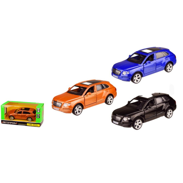 4312 Машина мет. АВТОПРОМ 1:45 BENTLEY BENTAYGA, 3 кольори, відк.двері, короб. 14, 5*6, 5*7см