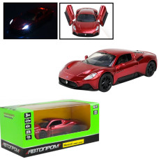 68734 Машина мет. АВТОПРОМ  1:33 Maserati MC20, батар, світ., звук, відкр.двері, короб.18 * 9 * 8 см