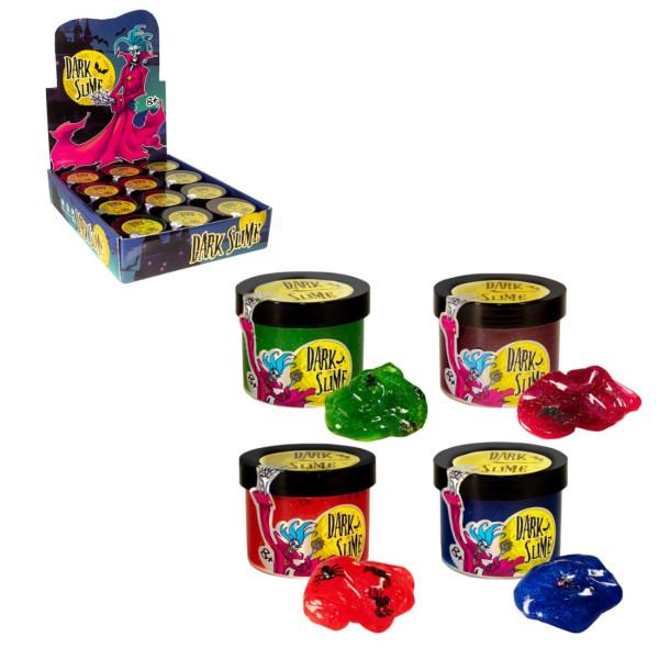 71829 Слайм Dark slime - з декором Strateg в блоці 12 шт