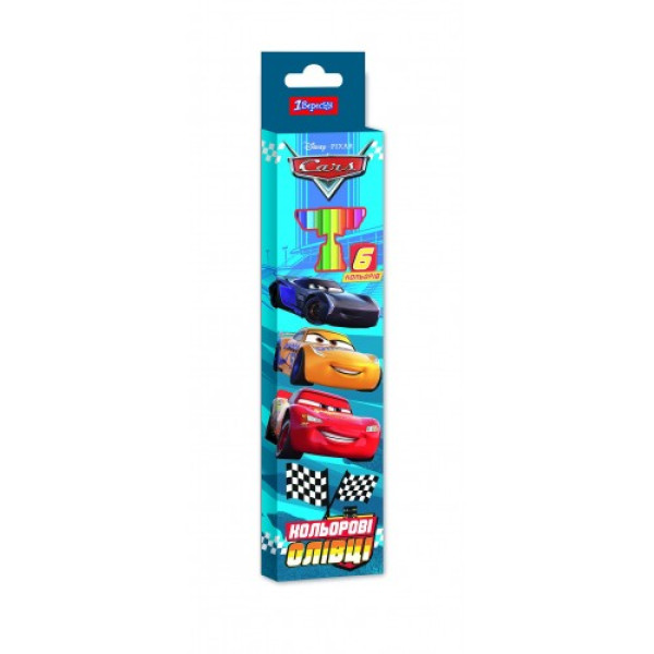 290629 Олівці 1 вересня 6 кольорів Cars