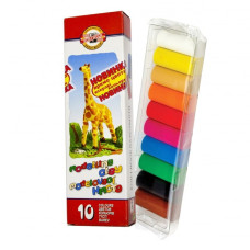 Пластилін "Жираф", карт.уп., 200г., 10 кол