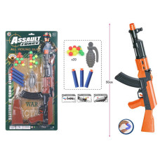 8-11 Військовий набір, автомат, кулі, граната, на планшетці.