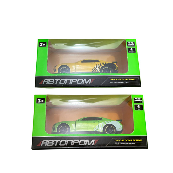 43105 АР Машина мет. АВТОПРОМ 1:43, 2 кольора,  короб.