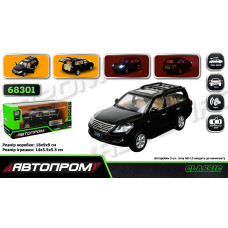 68301 Машина мет. АВТОПРОМ 1:32 Lexus батар, світ., звук, відкр.двері, короб.18 * 9 * 9 см