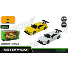 4330 Машина мет. АВТОПРОМ 1:45 BMW, 2 кольори, відк.двері, короб. 14, 5*6, 5*7см
