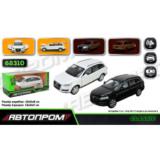 68310 Машина мет. АВТОПРОМ 1:32 AUDI Q7,батар, світ.,звук,відкр..двері, короб. 18*9*9см