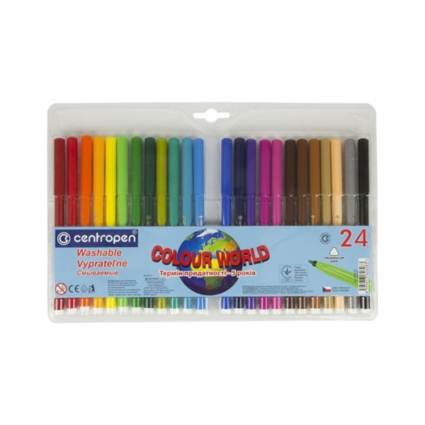 7550/24 Фломастери Color World 24 кольори