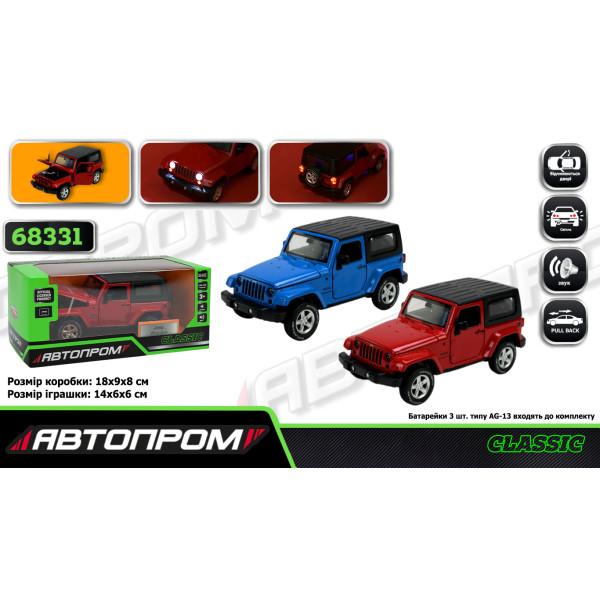 68331 Машина метал АВТОПРОМ,