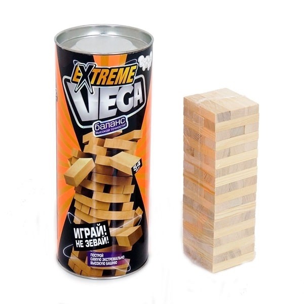 Гра вега Vega EXTREME міні, 54 бруска, в тубусі