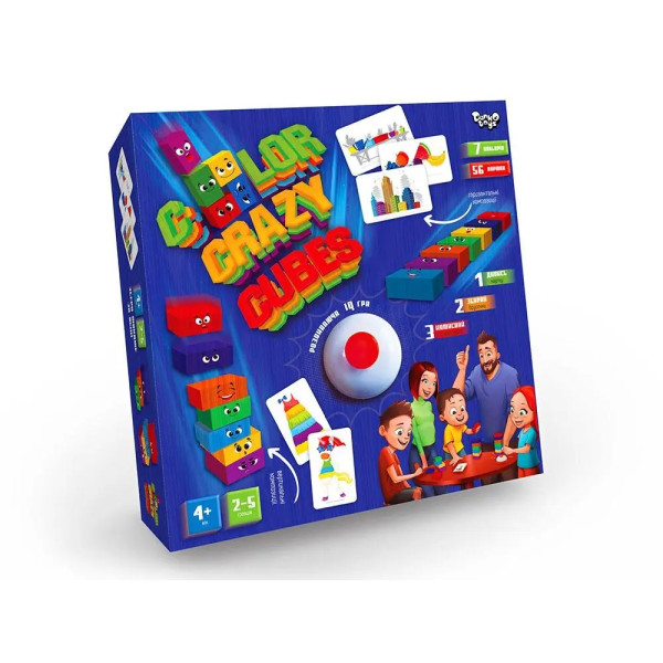 Гра настільна Color Crazy Cubes Danko Toys