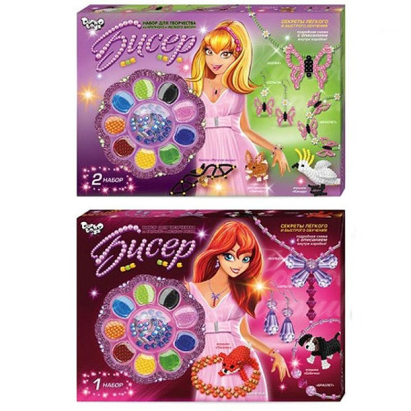 Набір для творчості Бісер великий Danko Toys, в коробці