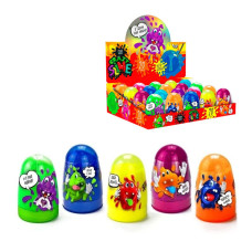 В'язка маса Crazy Slime колба 20 шт, 5 кольорів