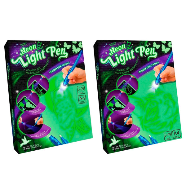 Набор для творчетва рисуем светом Neon Light Pen Danko toys
