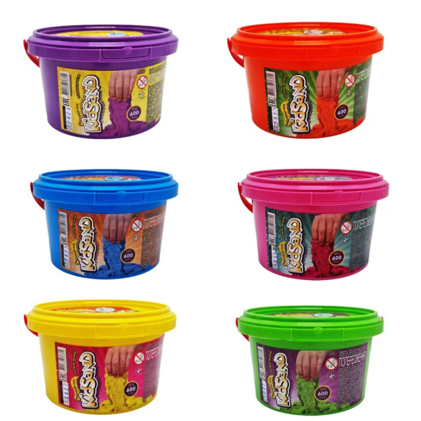 Кинетический песок Kidsand 600 в відро Danko Toys