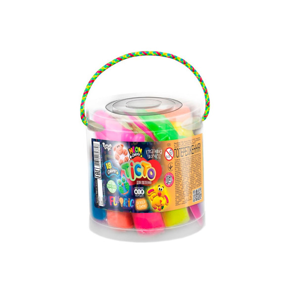 Тісто для ліплення Fluoric  Danko Toys 18 кольорів