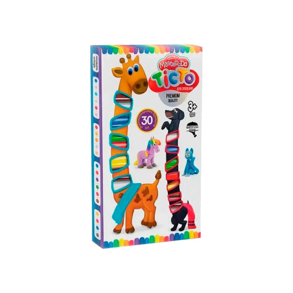 Тісто для ліплення Danko Toys Master Do 30 кольорів в коробці