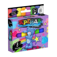 Крейда для малювання на асфальті, тонка, 8 шт. Danko Toys