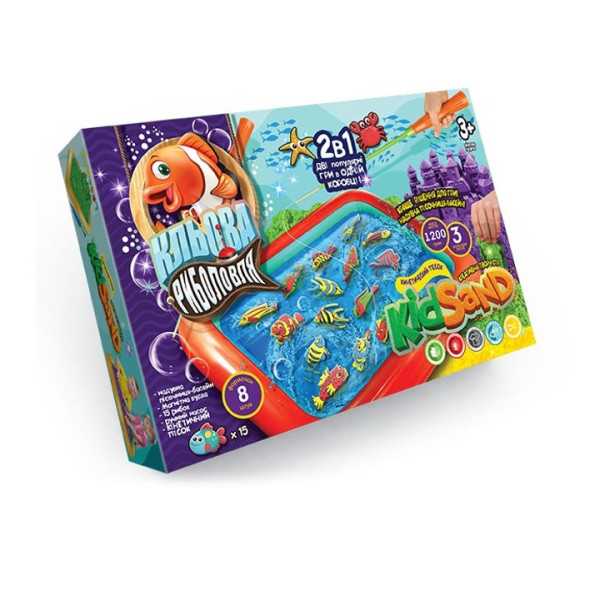 Игра настольная 2в1 Клёвая рыбалка кинет.песок Danko toys