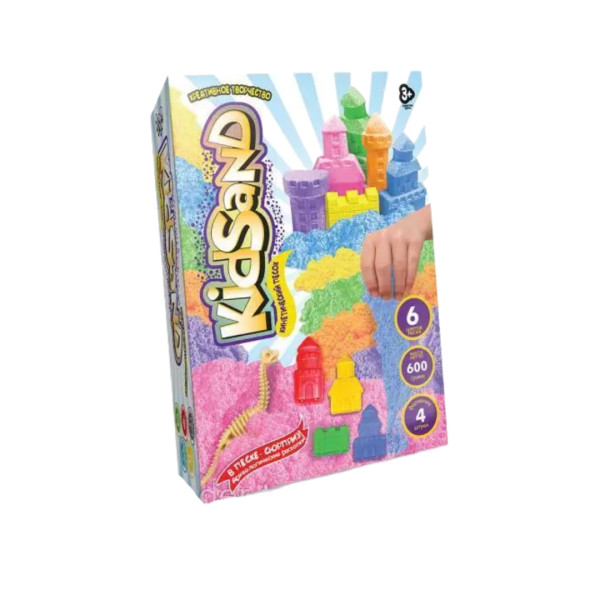 Кінетичний пісок KidSand 600 г, у короб, Danko Toys