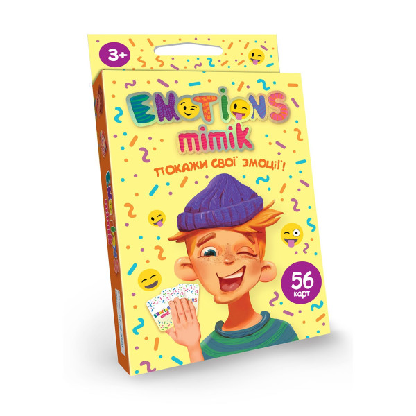 Гра настільна Emotions Mimik 56 карток13*9*2,5 см.