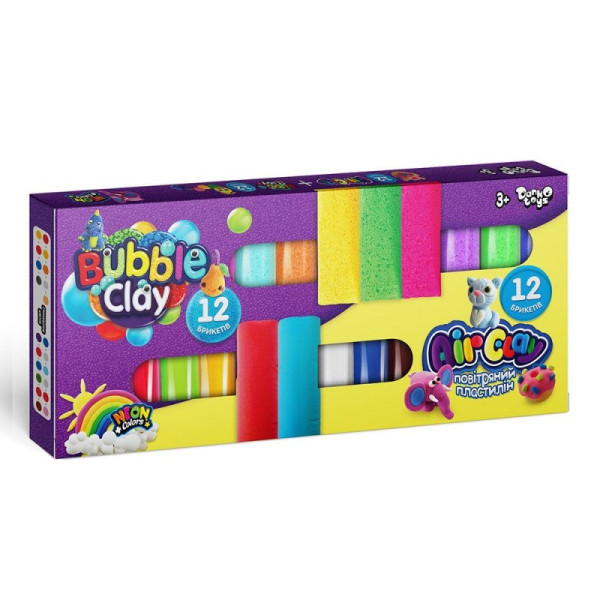 Набір для творчості Air clay+bubble clay Danko Toys