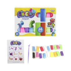 Тісто для ліпки Danko Toys AIR CLAY 16 кольорів, в коробці