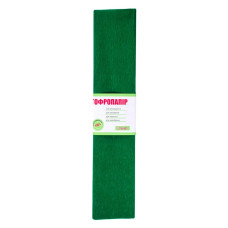 703077 Гофрований папір 1Вересня смарагдовий 110% (50см*200см)