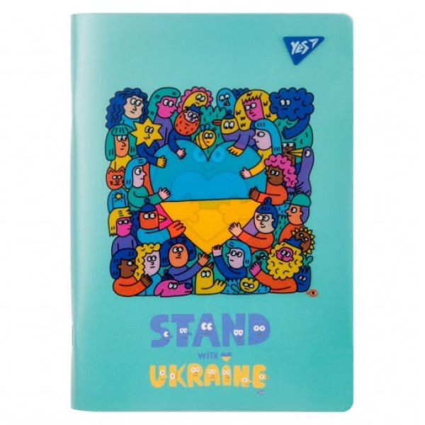 681859 Зошит А5 70арк плас обкл Stand with Ukraine Yes
