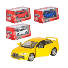 5329 KT/W  Машина  KINSMART MITSUBISHI LANCER EVOL відкр,двері