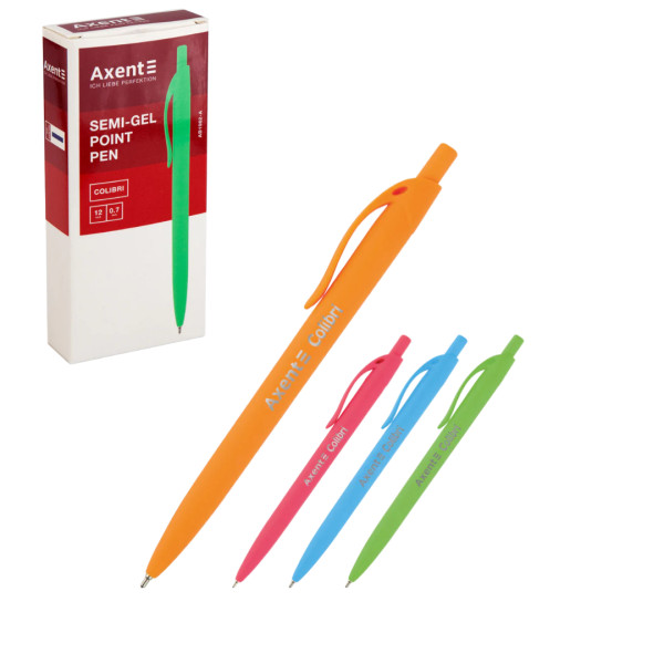 1062-02AB Ручка масляна автомат Colibri синя