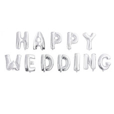 990106 Кульки Happy Wedding Срібло