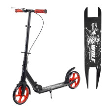 18342 W Самокат двоколісний Best Scooter колеса PU 200 мм, амортизатор, ручне гальмо, в коробці