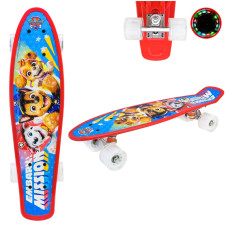 2504 Скейт пенні борд - Paw Patrol 56*15 см, колеса PU світло 56х15х13 см