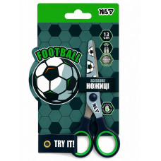 480488 Ножиці YES Football 13 см з принтом на лезі