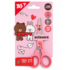 480441 Ножиці YES Line Friends 13 см, з принтом на лезі