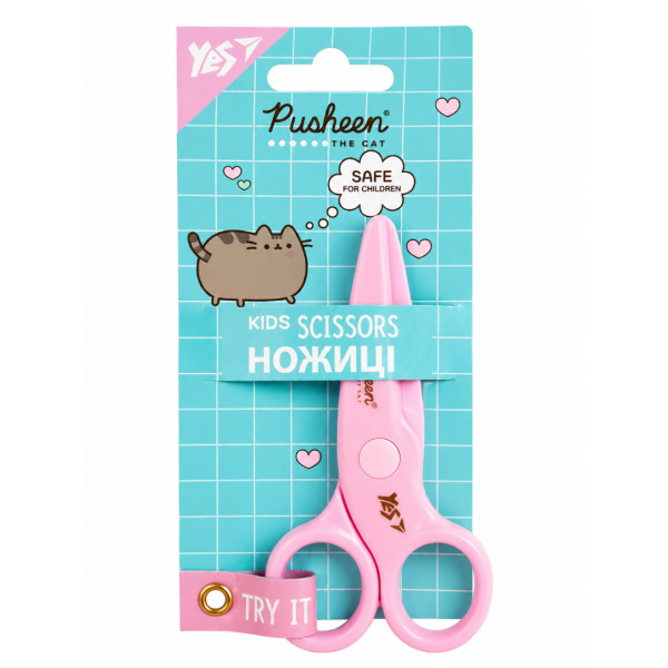 480451 Ножиці YES Pusheen 10,8 см безпечні пластикові