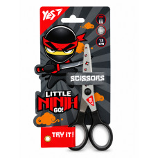 480442 Ножиці YES Ninja 13 см, з принтом на лезі