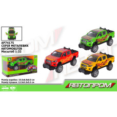 74175 AP Машина АВТОПРОМ, 1:32, 3 цвета, откр.двер