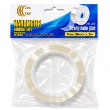 336 Нано-скотч двохсторонній прозорий 3,6см*3м Nano Tape