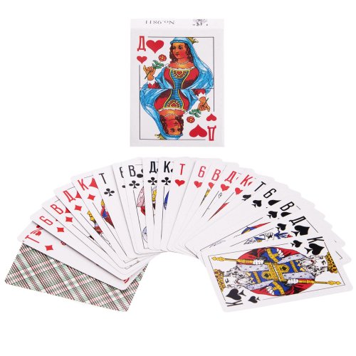 9811 Карты игральные c покрытием на 36 штук, 12 па